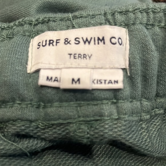 Surf & Swim Co. Green Terry Cloth Shorts - Picture 3 of 3